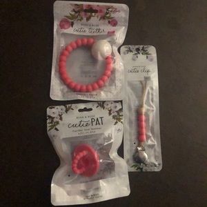 Punch cutie pat, penny clip and cutie teether